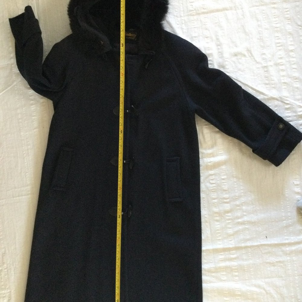 women's long coat with hood Gallery by Fennelli made in Canada